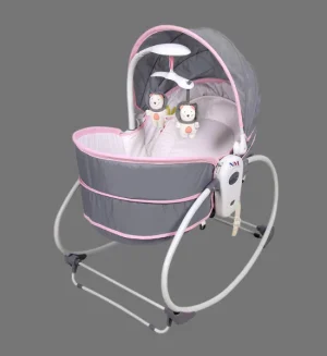 Mastela 5 in 1 Rocker, Bouncer Chair with Removable Bassinet 6033 (Purple)