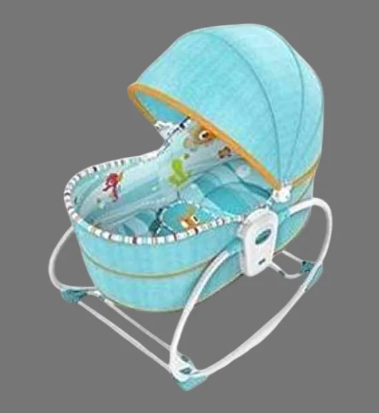 Mastela 5 in 1 Rocker, Bouncer Chair with Removable Bassinet 6038 (Blue)
