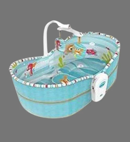 Mastela 5 in 1 Rocker, Bouncer Chair with Removable Bassinet 6038 (Blue) - Image 3
