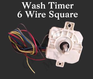 Wash Timer 6 Wire Square Washing Machine Parts - WT-13
