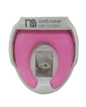 Mothercare Baby Trainer with Handle Soft Baby Comod/Toilet Seat Potty (Pink)