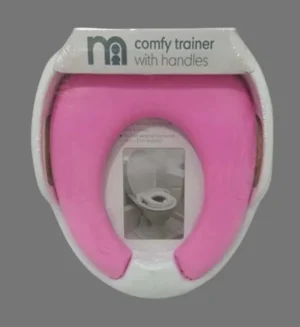 Mothercare Baby Trainer with Handle Soft Baby Comod/Toilet Seat Potty (Pink)