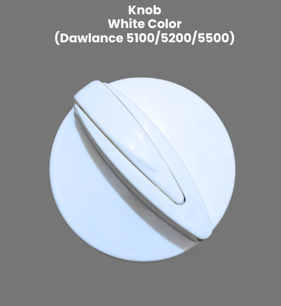 High Quality White Knob for Dawlance Washing Machines - Smooth Grip - KN-7
