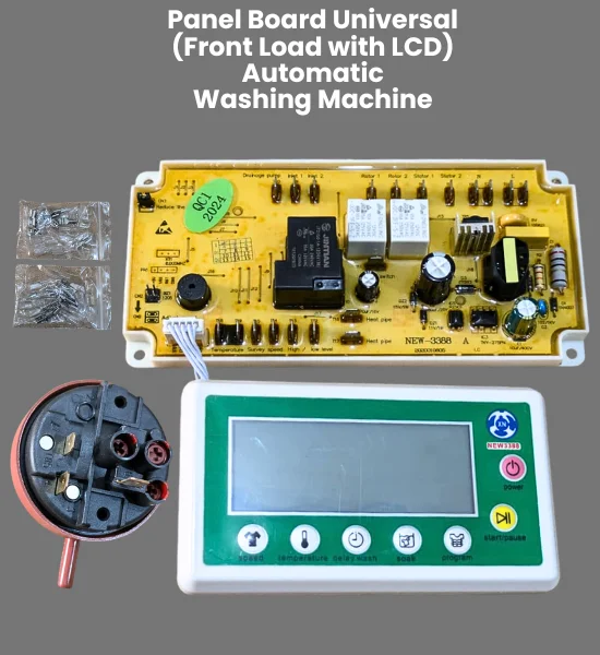 Universal Panel Board with LCD for Front Loading Automatic Washing Machine Parts - UBA-4