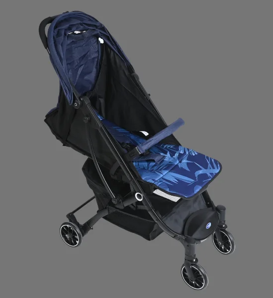 Infantes Baby Stroller One Hand Folding with Suspension 661-BL-1021 (Blue) - Image 3