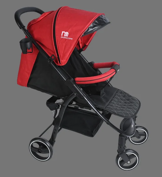 Baby Stroller Mothercare Foldable with Suspension MC-906 (Red) - Image 2