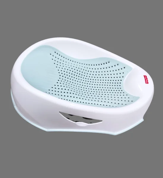 Comfortable Baby Bath Seat Fisher Price | Easy Drain, Lightweight & Safe Design - SeaGreen - Image 2