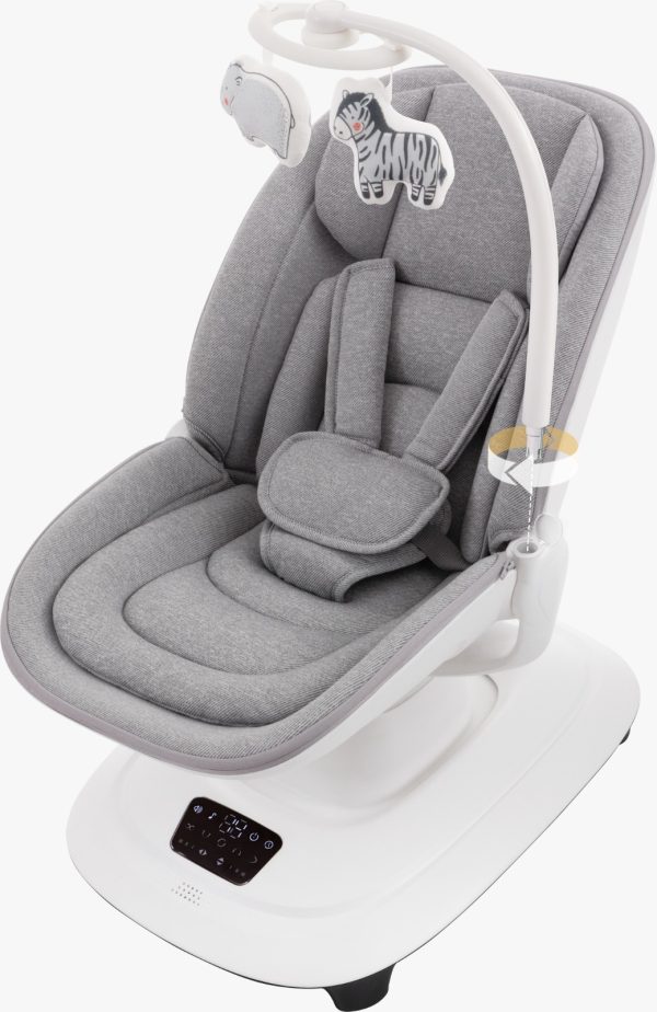 Mastela Deluxe Multi-motion Baby Cradle Swing Color Grey White (8966)