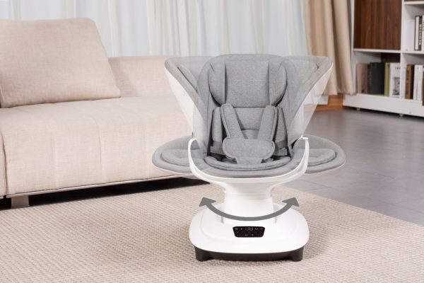 Mastela Deluxe Multi-motion Baby Cradle Swing Color Grey White (8966) - Image 3