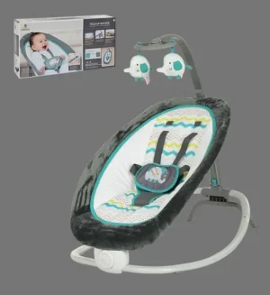 Mastela Fold Up Rocker with Toy Bar (Green) 6915