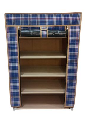 Multi-Purpose Cabinet, Organiser and Shoe Rack with Zip Cover - SR01-Blue