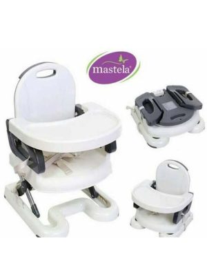 Mastela Fold-up Adjustable/Portable Booster Seat (Gray)