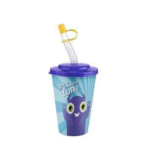Titiz Cute Cup 400 ml BPA Free with Straw & Lid - AP-9127