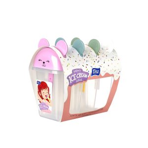 Titiz Snowy Ice Cream Box 4 Pieces Set with Lids - AP-9179