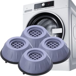 4pcs Universal Anti Vibration Feet Pads for Washing Machine, Shock and Noise Cancelling, Refrigerator Base Fixed, Anti Slip Furniture Pads