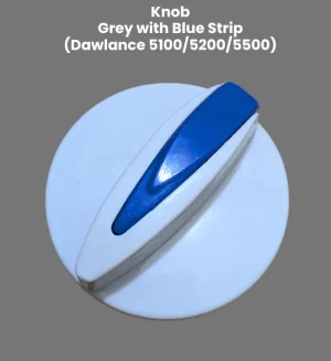 Premium Quality Dawlance Knob Grey Color with Blue Strip - Easy Fit Washing Machine Part - KN-10