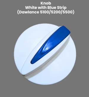 Premium Quality Dawlance Knob White Color with Blue Strip - Easy Fit Washing Machine Part - KN-9