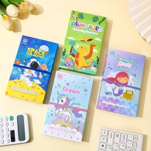 Kids Activity & Coloring Book, 8 Bright Colors Included - CC-315