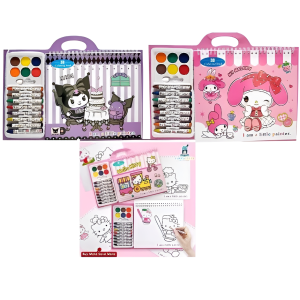 2-in-1 Coloring Book Set – Includes Crayons & Watercolors - XHJ