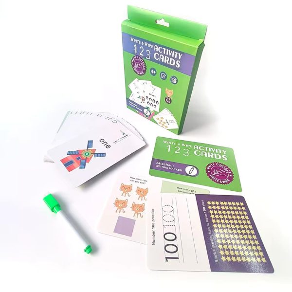 Reusable Write & Wipe Learning Flash Cards for Kids - Fun Educational Activity Set - 886 - Image 4