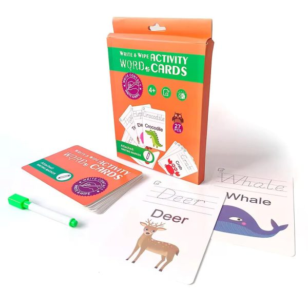 Reusable Write & Wipe Learning Flash Cards for Kids - Fun Educational Activity Set - 886 - Image 5