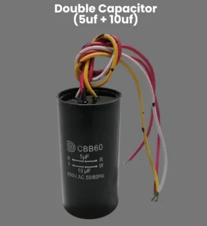 Double Capacitor 5uf +10uf Washing Machine Part - CD-4