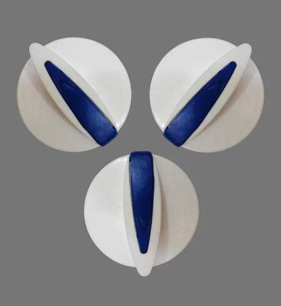 Pack of 3 Knob Dawlance (White with Blue) Washing Machine Parts - P03DK-4 - Image 2