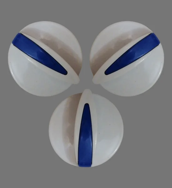 Pack of 3 Knob Dawlance (Grey with Blue) Washing Machine Parts - P03DK-5 - Image 2