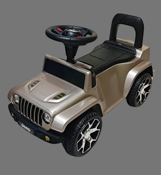Stylish Ride-On Jeep Car for Toddlers - Safe, Stylish & Sturdy (Golden)