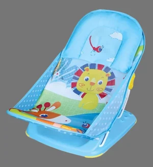 Mastela Deluxe Baby Bather – Safe, Soft & Comfortable Bath Time (Light Blue)