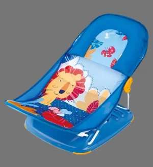 Mastela Deluxe Baby Bather – Safe, Soft & Comfortable Bath Time (Dark Blue)