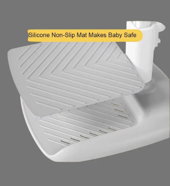 Adjustable Height Baby Shower Stand with Anti-Slip Base - Adorable Duck Design - Image 3