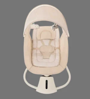 Mastela Aura Deluxe 3in1 Electric Baby Bassinet & Swing with Canopy & Music (Beige)