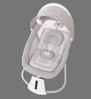 Mastela Aura Deluxe 3in1 Electric Baby Bassinet & Swing with Canopy & Music (Light Grey)