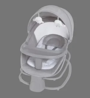 Mastela Deluxe 4in1 Multi-Functional Baby Bassinet/Swing with Tray & Canopy (Light Grey)