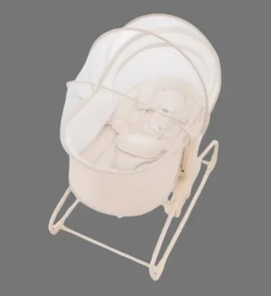 Mastela 4-in-1 Deluxe Multi-Functional Baby Bassinet & Cradle with Mosquito Net (Beige)