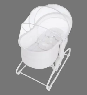 Mastela 4-in-1 Deluxe Multi-Functional Baby Bassinet & Cradle with Mosquito Net (Grey)