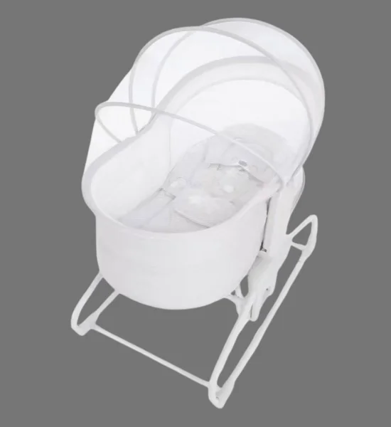 Mastela 4-in-1 Deluxe Multi-Functional Baby Bassinet & Cradle with Mosquito Net (Grey)