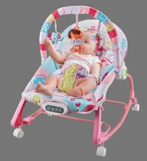 Joyous Newborn to Toddler Rocker with Music & Vibrations (Pink)
