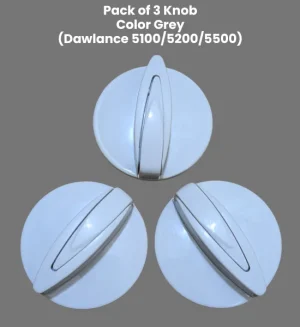 Pack of 3 Grey Knobs for Dawlance Washing Machine – Premium Quality - P03DK-2