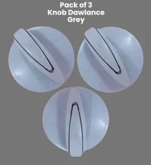 Pack of 3 Knob Dawlance (Grey) Washing Machine Parts – P03DK-2