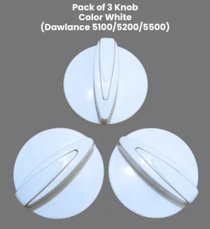 Pack of 3 White Knobs for Dawlance Washing Machine – Premium Quality - P03DK-3