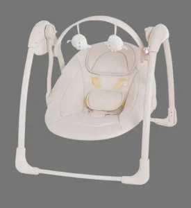Mastela Deluxe Portable Electric Baby Swing, Foldable with Music & Toy Bar - 6511