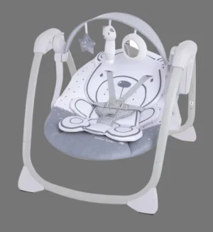 Mastela Deluxe Portable Baby Electric Swing, Music, Soft Cushion & Compact Design - 6513