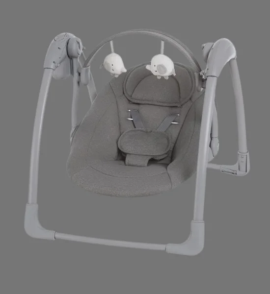 Mastela Deluxe Portable Electric Baby Swing, Foldable with Music & Toy Bar - 6599