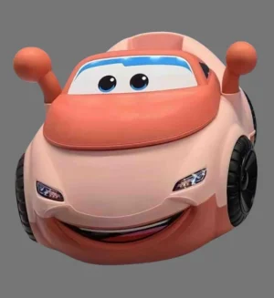 Kids Car Design Potty Training Seat with Back Support - Pink