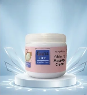 Gluta Rice Whitening Massage Cream - Serum Burst Glow & Anti-Aging Facial Care - BMC-01