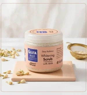 Gluta Rice Whitening Scrub with AHA - Deep Exfoliation & Glow Booster - BSC-01