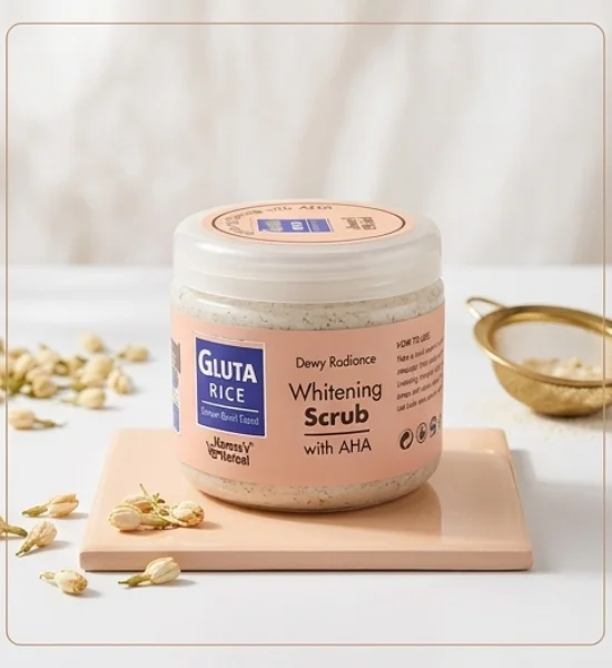 Gluta Rice Whitening Scrub with AHA - Deep Exfoliation & Glow Booster - BSC-01