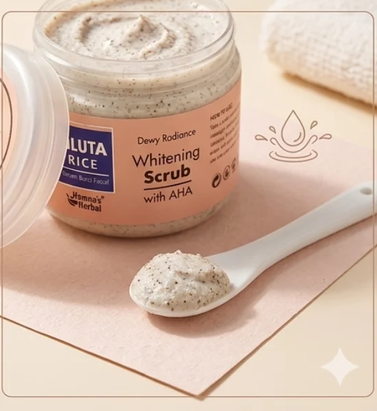 Gluta Rice Whitening Scrub with AHA - Deep Exfoliation & Glow Booster - BSC-01 - Image 2